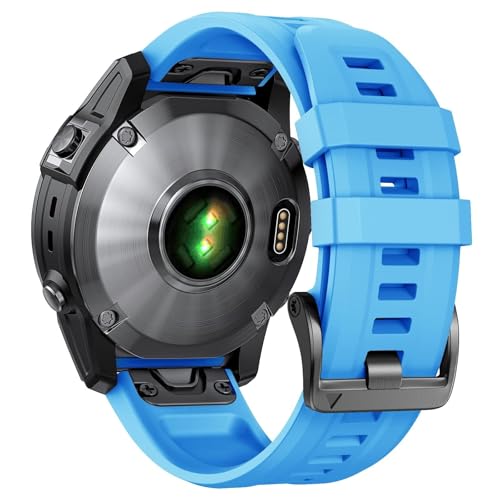 SNHHNSW Fenix ​​8x Band 26 mm Fenix ​​6x Fenix ​​5x Quickfit Fenix ​​5x Uhrenarmband Silikonarmband Fenix ​​7x Pro Fenix ​​3 SmartWatch Band (Weißblau) von SNHHNSW
