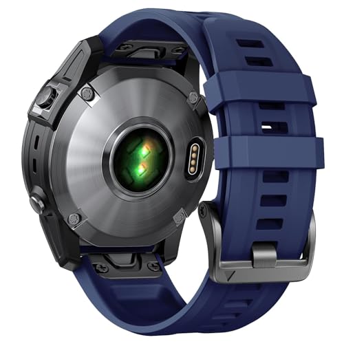 SNHHNSW Fenix ​​8x Band 26 mm Fenix ​​6x Fenix ​​5x Quickfit Fenix ​​5x Uhrenarmband Silikonarmband Fenix ​​7x Pro Fenix ​​3 SmartWatch Band (Weißblau) von SNHHNSW