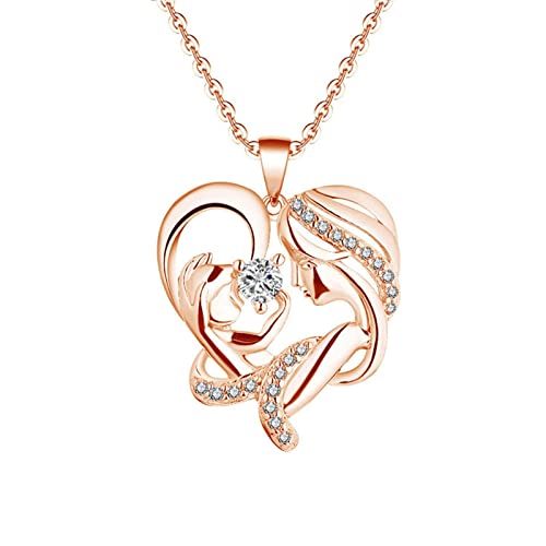 SNHHNSW Halskette, Halskette mit Herz Mutter Holding Kinderschmuck Halsketten für Frauen SNHHNSW Halskette, Halskette mit Herz Mutter Holding Kinderschmuck Halsketten für Frauen von SNHHNSW