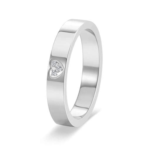SNHHNSW Herzförmige Frauenringe mit minimalistischen zierlichen Liebesymbol stapelbaren Bands für die Hochzeit von SNHHNSW