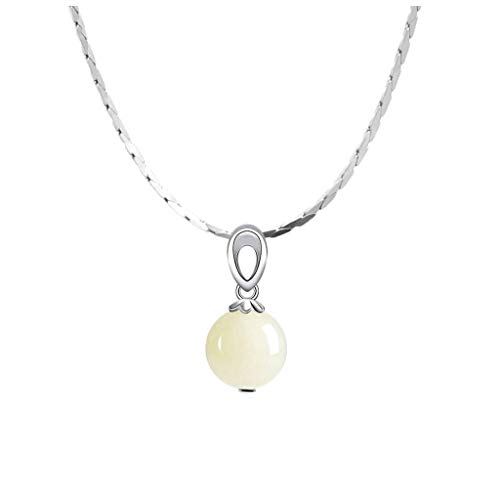 SNHHNSW Necklaces for Women Girls Ladies Necklace Natural Hetian Jade Pendant Necklace Good Luck Jewelry Couple Necklace Gift for Girlfriend Choker Necklaces Household von SNHHNSW