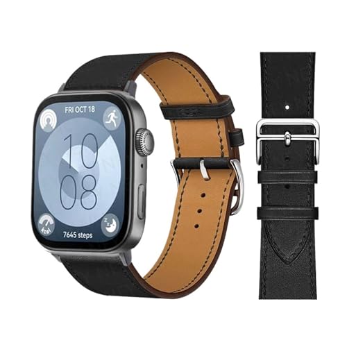SNHHNSW Retro -Loop für Uhr Fit 3 Riemen Italienische Kuhlatten -Lederarmband Armband Schnelle Ersatzgürtel Correa Watchbänder für Fit 3 Fit 2 Uhrenband von SNHHNSW