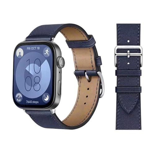 SNHHNSW Retro -Loop für Uhr Fit 3 Riemen Italienische Kuhlatten -Lederarmband Armband Schnelle Ersatzgürtel Correa Watchbänder für Fit 3 Fit 2 Uhrenband von SNHHNSW