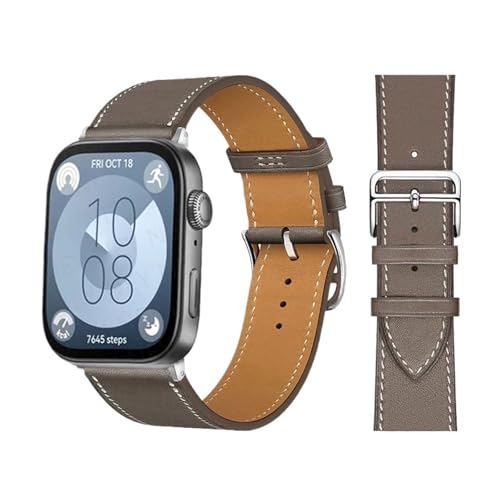 SNHHNSW Retro -Loop für Uhr Fit 3 Riemen Italienische Kuhlatten -Lederarmband Armband Schnelle Ersatzgürtel Correa Watchbänder für Fit 3 Fit 2 Uhrenband von SNHHNSW