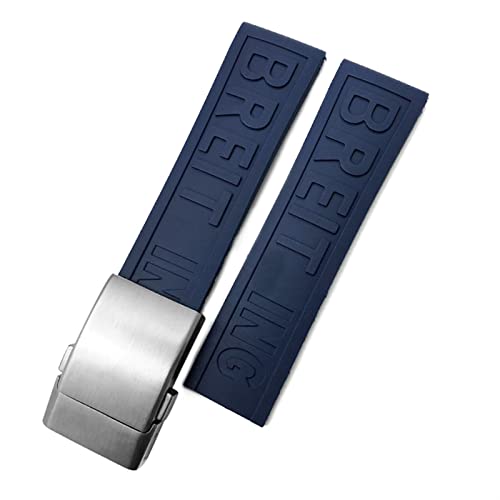 SNHHNSW Rubber Watchband 22 mm 24 mm für Superocean Heritage Avenger Challenger gewebt Silikon wasserdicht von SNHHNSW