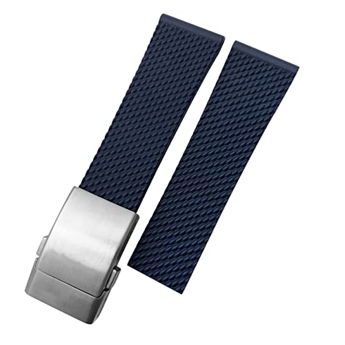 SNHHNSW Rubber Watchband 22 mm 24 mm für Superocean Heritage Avenger Challenger gewebt Silikon wasserdicht von SNHHNSW
