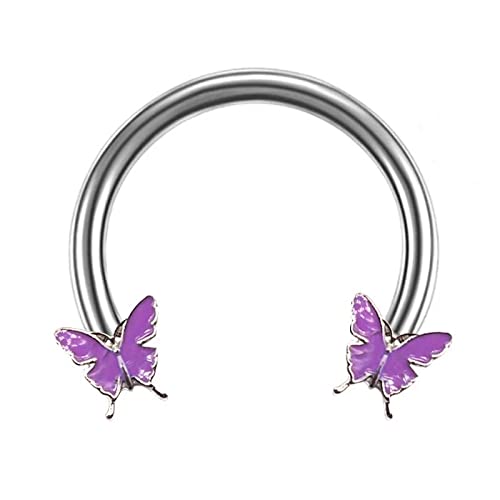 SNHHNSW Septum Ring Horseshoe Nase Hoop Ohrring für Frauen Männer Knorpel Ohrring -Hoop Schmetterling Gefangene Perlenringe Tragus Daith Rook Helix Piercing Body Schmuck Schmuck SNHHNSW Septum Ring Horseshoe Nase Hoop Ohrring für Frauen Männer Knorpel Ohrring -Hoop Schmetterling Gefangene Perlenringe Tragus Daith Rook Helix Piercing Body Schmuck Schmuck von SNHHNSW