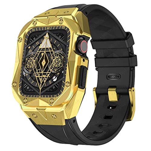 SNHHNSW Silicon Watch Band Metal Watch Case Frame Protective Stoßfängerabdeckung SNHHNSW Silicon Watch Band Metal Watch Case Frame Protective Stoßfängerabdeckung von SNHHNSW
