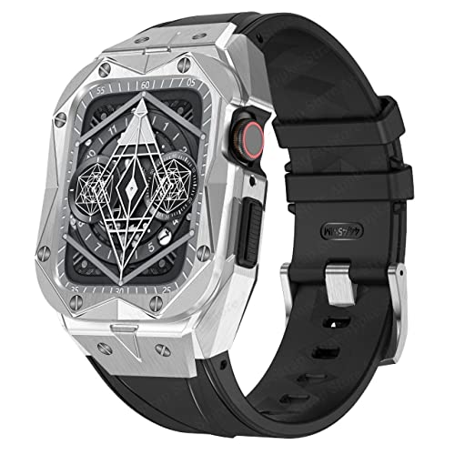 SNHHNSW Silicon Watch Band Metal Watch Case Frame Protective Stoßfängerabdeckung SNHHNSW Silicon Watch Band Metal Watch Case Frame Protective Stoßfängerabdeckung von SNHHNSW