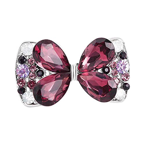 Strass Butterfly Bowknot Brosche Pin für Frauen Mädchen Mode süße Kristall Geburtsstein Brosche Revers Stecknadel zarte Kleiderzubehör Ostern Geburtstag Hochzeitsfeier Schmuck Geschenk Souvenir von SNHHNSW