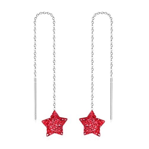 Strasssternstar Threader Quaste Kette Dangle Ohrringe für Frauen Knorpel hypoallergen Langer Kristallstars Drop baumeln Strasssternstar Threader Quaste Kette Dangle Ohrringe für Frauen Knorpel hypoallergen Langer Kristallstars Drop baumeln von SNHHNSW