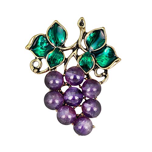 Traubenfrüchte Brosche Stifte Frauen stürzen Korsage weiblicher Schmuck von SNHHNSW