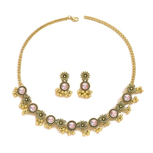 Vintage Gänseblümchen Schmuck Set Quaste Baumelner Perlenkugel Österreichische Kristallohrring Halskette Ethnische Bollywood Halskette Halskette Ohrringe Brauthochzeitsfeier Abschlussball Mashy Gift Vintage Gänseblümchen Schmuck Set Quaste Baumelner Perlenkugel Österreichische Kristallohrring Halskette Ethnische Bollywood Halskette Halskette Ohrringe Brauthochzeitsfeier Abschlussball Mashy Gift von SNHHNSW