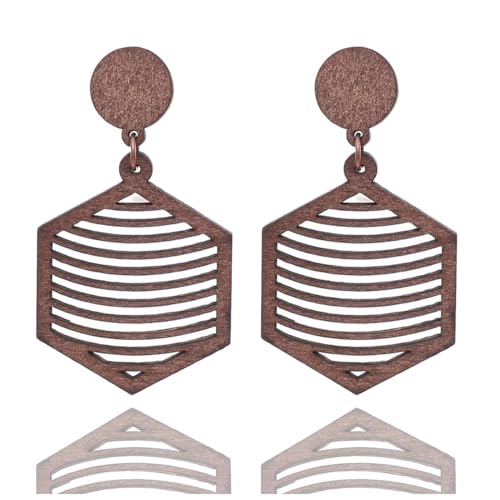 Vintage Holzohrringe hohles Herz Leder Dangle Ohrringe rund hölzerne geometrische leichte Ohrring -Schmuckgeschenke Vintage Holzohrringe hohles Herz Leder Dangle Ohrringe rund hölzerne geometrische leichte Ohrring -Schmuckgeschenke von SNHHNSW