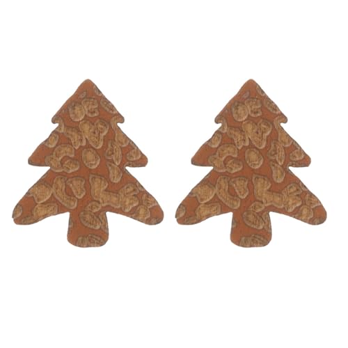 Weihnachtsstiftohrringe für Weihnachtsbaum Weihnachtsbaumholzohrringe Urlaub Schmuck Schmuck von SNHHNSW