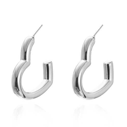 Zögerlich herzförmige offene ohrring minimalistische Charme für Frauen Knorpel Tragus hypoallergen einzigartig personalisierte Huggie Hoop Piercing Stud Halloween Weihnachten Schmuck Geschenk BFF von SNHHNSW