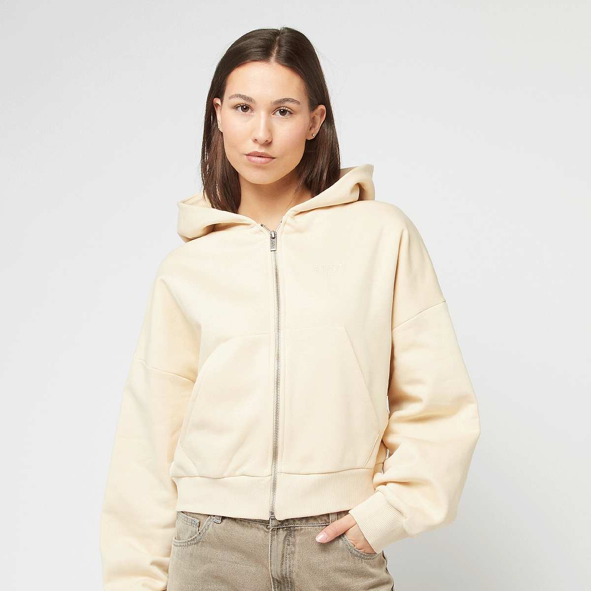 Small Logo Essential Oversized Zip Hoodie von SNIPES