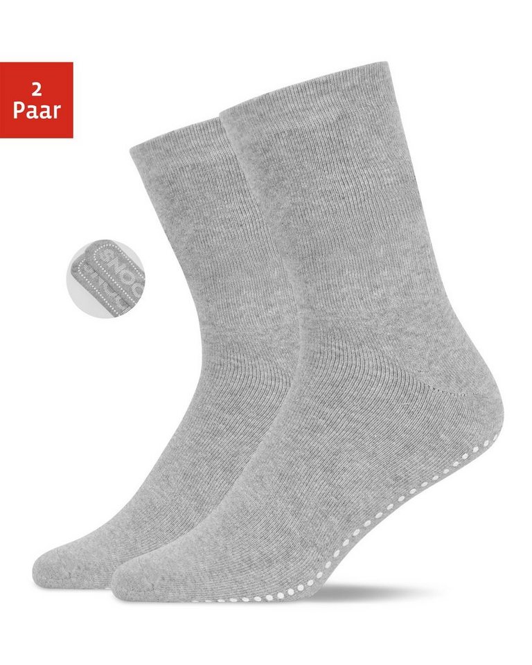 SNOCKS ABS-Socken Anti-Rutsch Socken Damen & Herren (2-Paar) aus Bio-Baumwolle, Anti-Rutsch-Noppen in süßem Design von SNOCKS