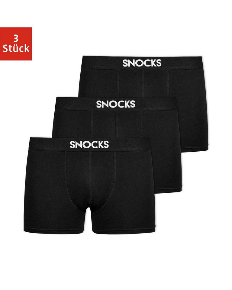 SNOCKS Boxershorts Enge Herren Unterhose aus Premium Material (3-St) besonders weich und angenehm auf der Haut von SNOCKS