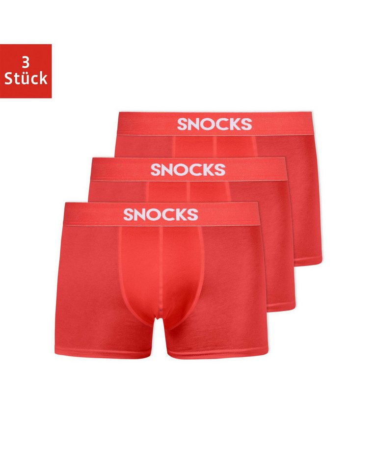 SNOCKS Boxershorts Enge Pants Herren Unterhose (3-St) aus Bio-Baumwolle, ohne kratzenden Zettel von SNOCKS
