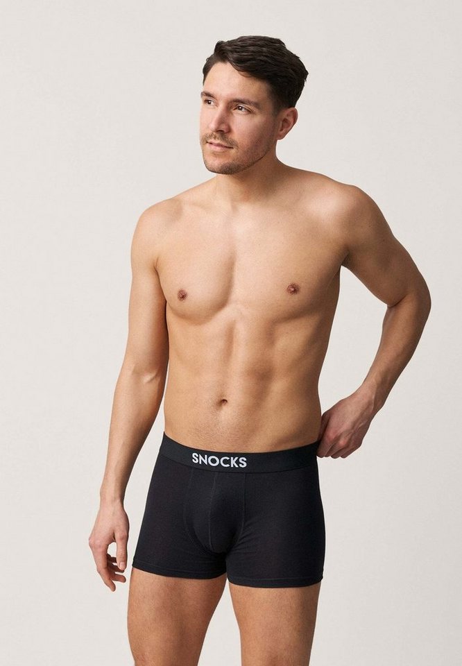 SNOCKS Boxershorts Enge Pants Herren Unterhose (3-St) aus Bio-Baumwolle, ohne kratzenden Zettel von SNOCKS