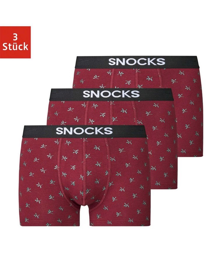 SNOCKS Boxershorts Enge Pants Herren Unterhose (6-St) aus Bio-Baumwolle, ohne kratzenden Zettel von SNOCKS
