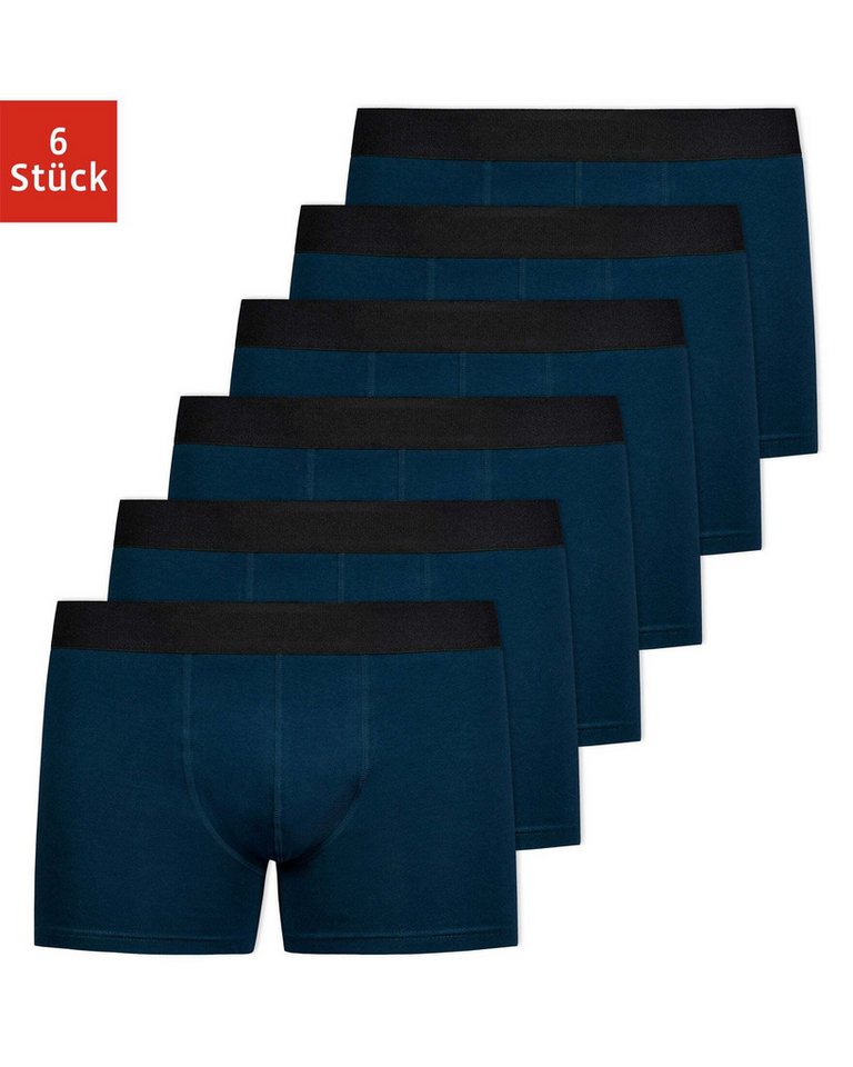 SNOCKS Boxershorts Enge Pants Herren Unterhose ohne Logo (6-St) aus Bio-Baumwolle, ohne kratzenden Zettel von SNOCKS