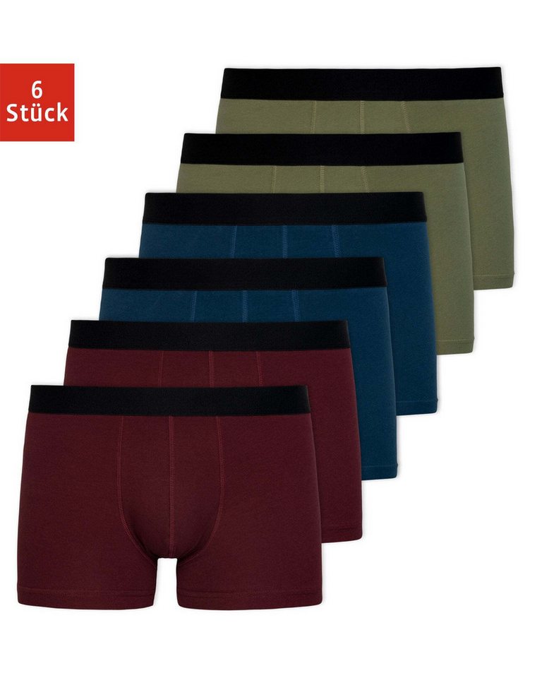 SNOCKS Boxershorts Enge Pants Herren Unterhose ohne Logo (6-St) aus Bio-Baumwolle, ohne kratzenden Zettel von SNOCKS