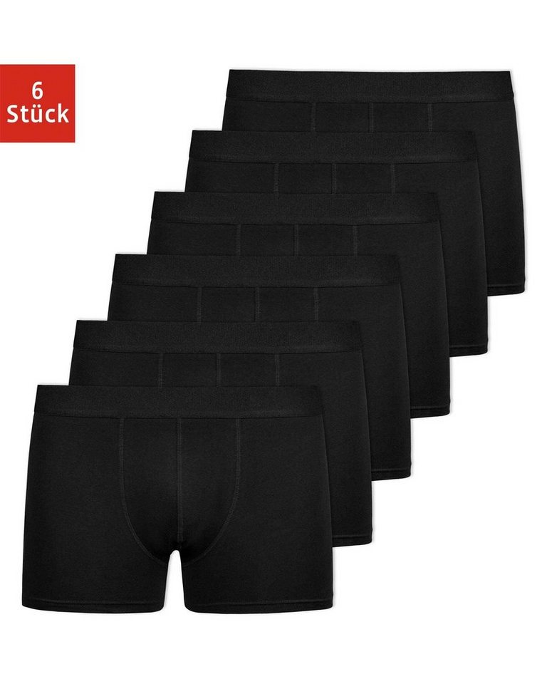 SNOCKS Boxershorts Enge Pants Herren Unterhose ohne Logo (6-St) aus Bio-Baumwolle, ohne kratzenden Zettel von SNOCKS