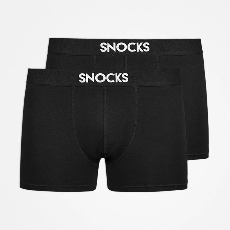 SNOCKS - Boxershorts mit Logo black - Gr. - XL von SNOCKS