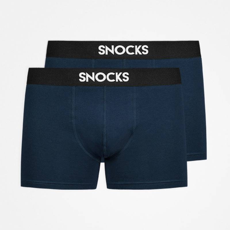 SNOCKS - Boxershorts mit Logo navy - Gr. - S von SNOCKS