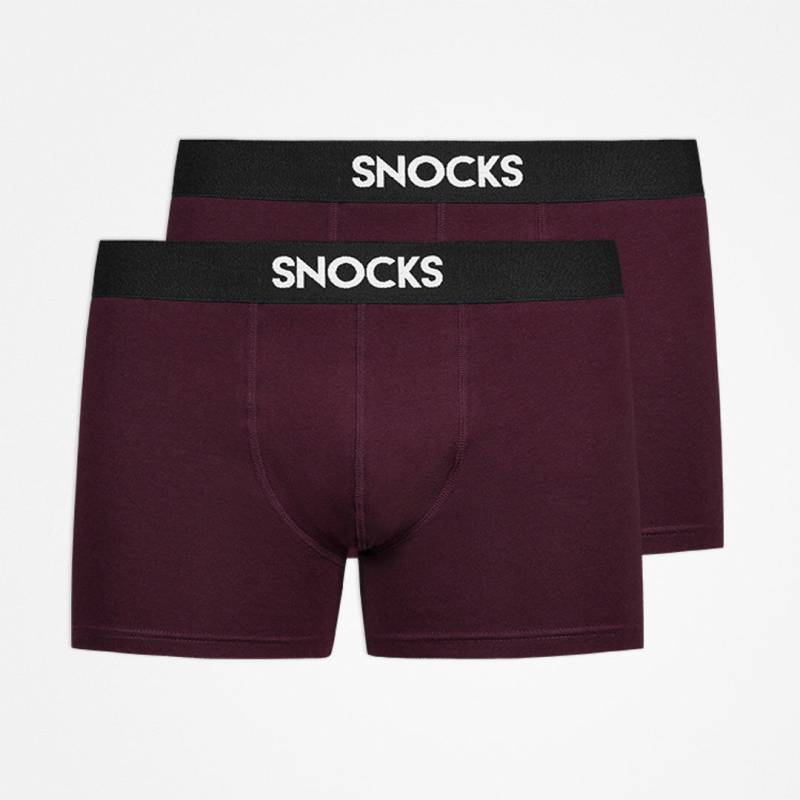 SNOCKS - Boxershorts mit Logo red - Gr. - S von SNOCKS