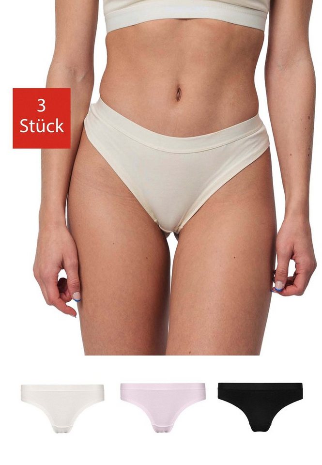 SNOCKS Brasilslip Damen Slip Unterhose (3-St) aus Bio-Baumwolle mit Gummibund von SNOCKS