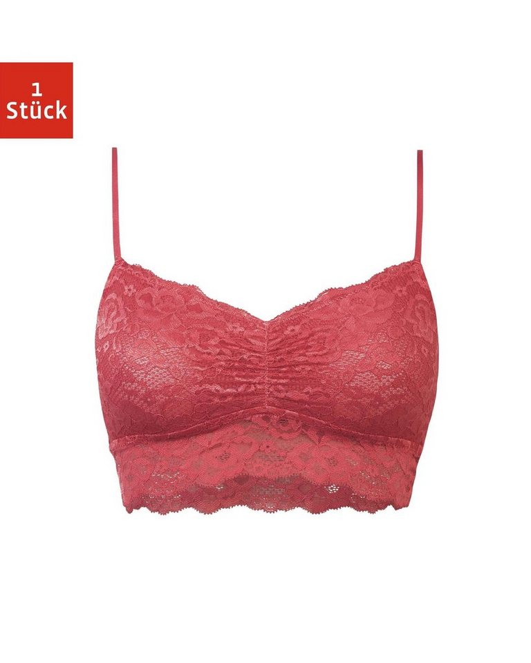 SNOCKS Bustier Spitzen-BH Damen (1-tlg) Soft Bustier ohne Bügel aus Spitze, Dessous von SNOCKS