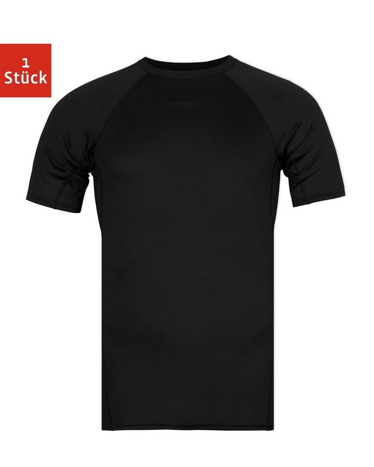 SNOCKS Funktionsshirt Sportshirt Baselayer für Herren (1-tlg) eng anliegend, schnelltrockend, aus 50% recyceltem Polyester von SNOCKS