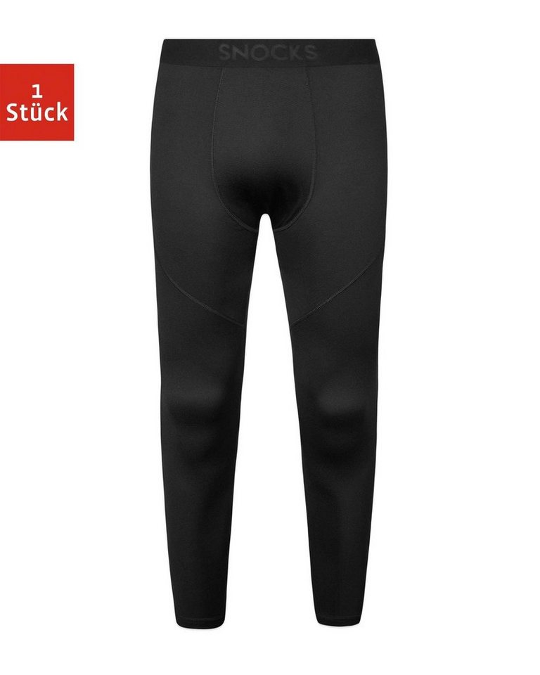 SNOCKS Funktionstights Lauftights Herren lang (1-tlg) eng anliegend, schnelltrocknend und ohne kratzigen Zettel von SNOCKS