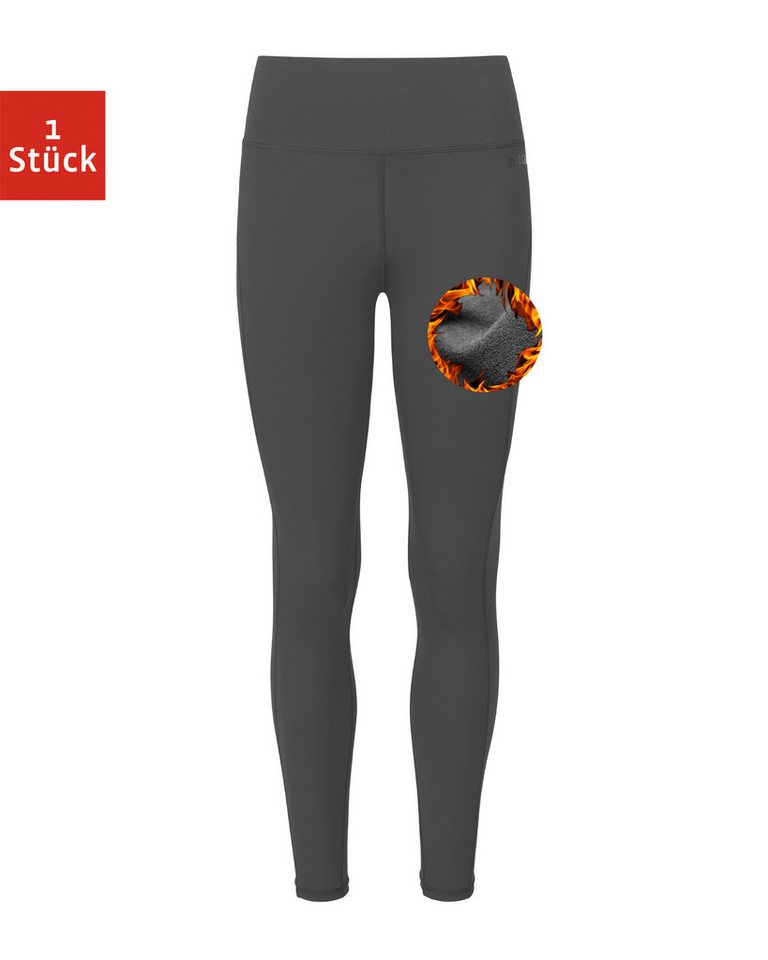 SNOCKS Highwaist Leggings Thermoleggings Damen (1-tlg) von innen gepeached und mit praktischem Schlüsselfach von SNOCKS
