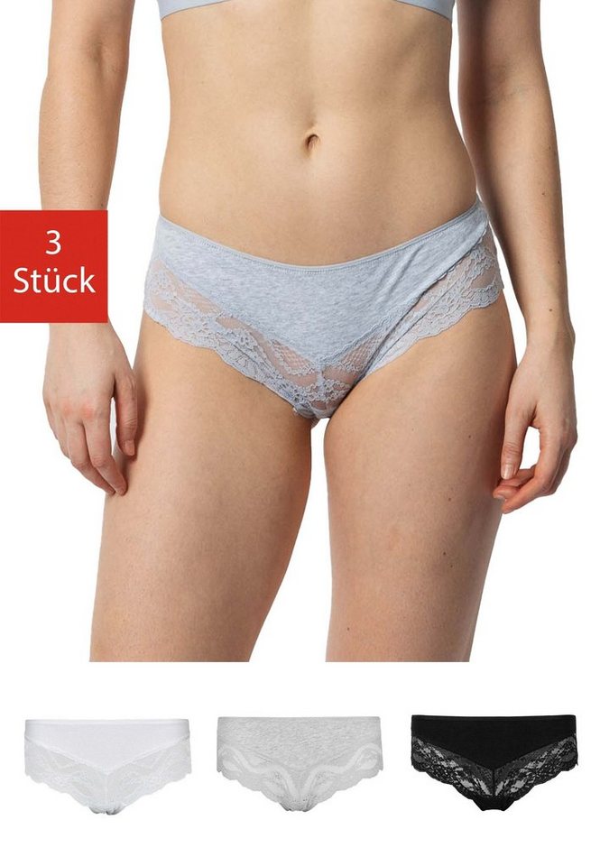 SNOCKS Hipster Panties Damen Unterhose (3-St) mit Spitze, bequem und elegant von SNOCKS