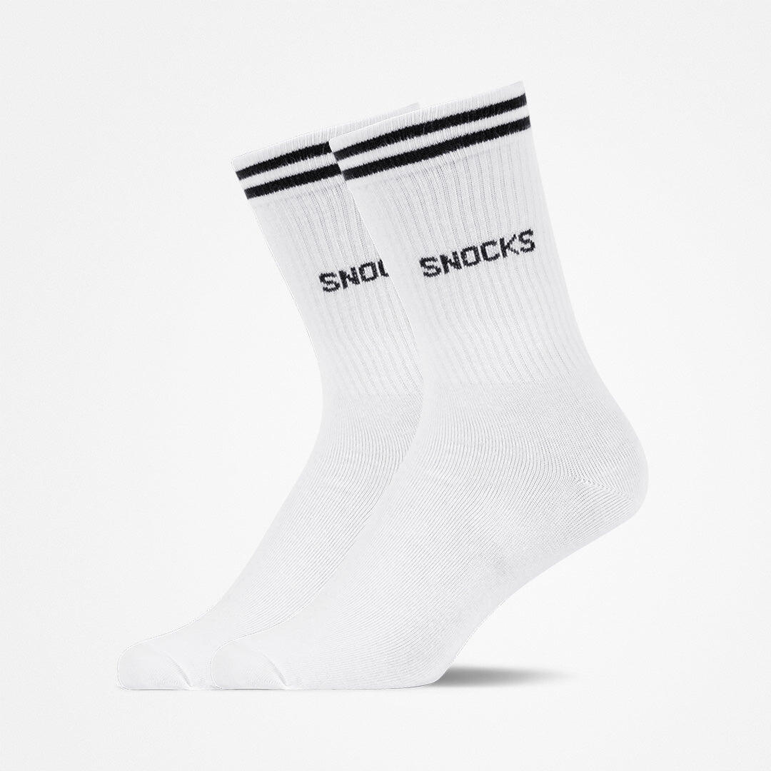SNOCKS - Retro Crew Sock white - Gr. - 36.5 von SNOCKS
