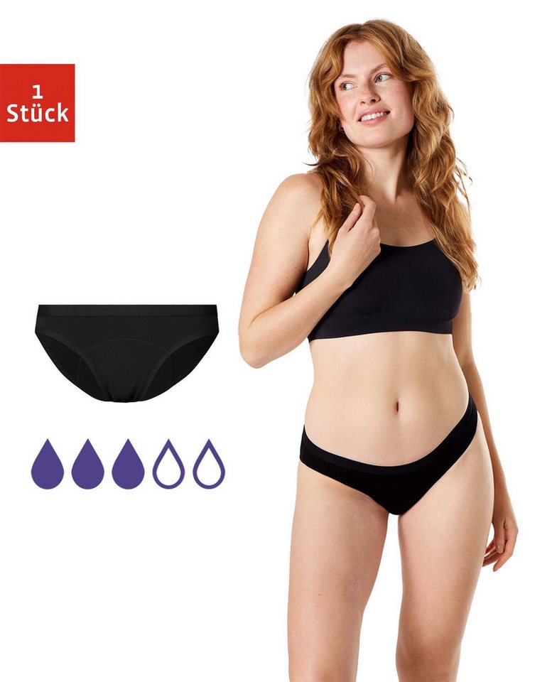 SNOCKS Periodenslip femtis by SNOCKS Period Panty - INSA Slip (1-St) mit mittlerer Saugkraft von SNOCKS