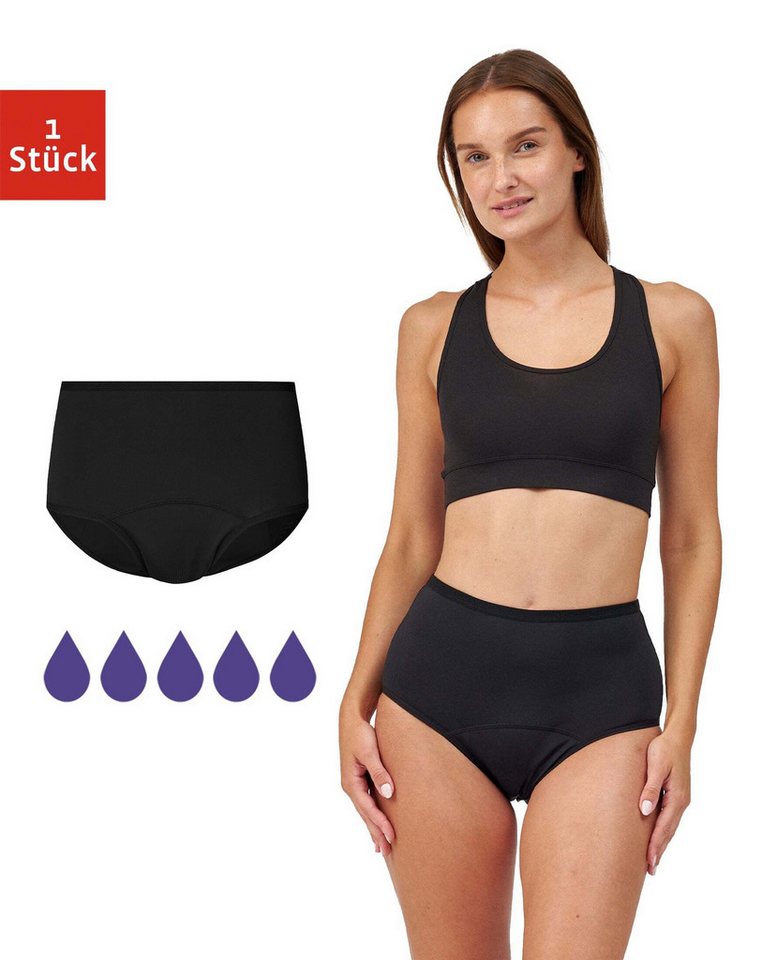 SNOCKS Periodenslip femtis by SNOCKS Period Panty - JULE Highwaist (1-St) mit ultra starker Saugkraft von SNOCKS