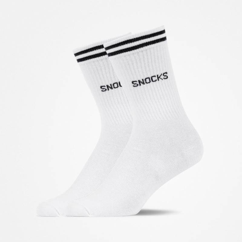 SNOCKS - Retro Crew Sock white - Gr. - 40.5 von SNOCKS