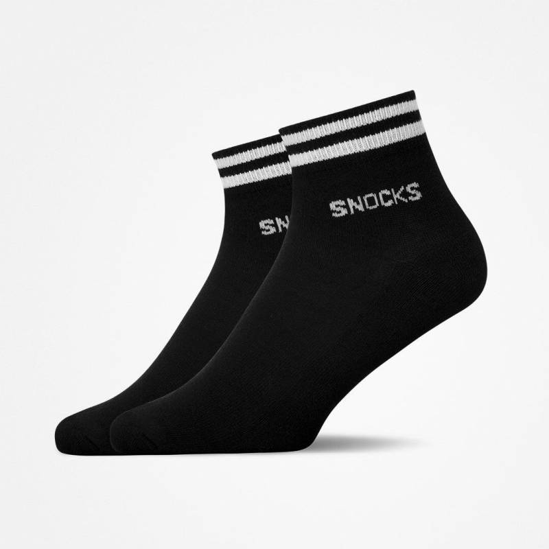 SNOCKS - Retro Sneaker Sock black - Gr. - 36.5 von SNOCKS