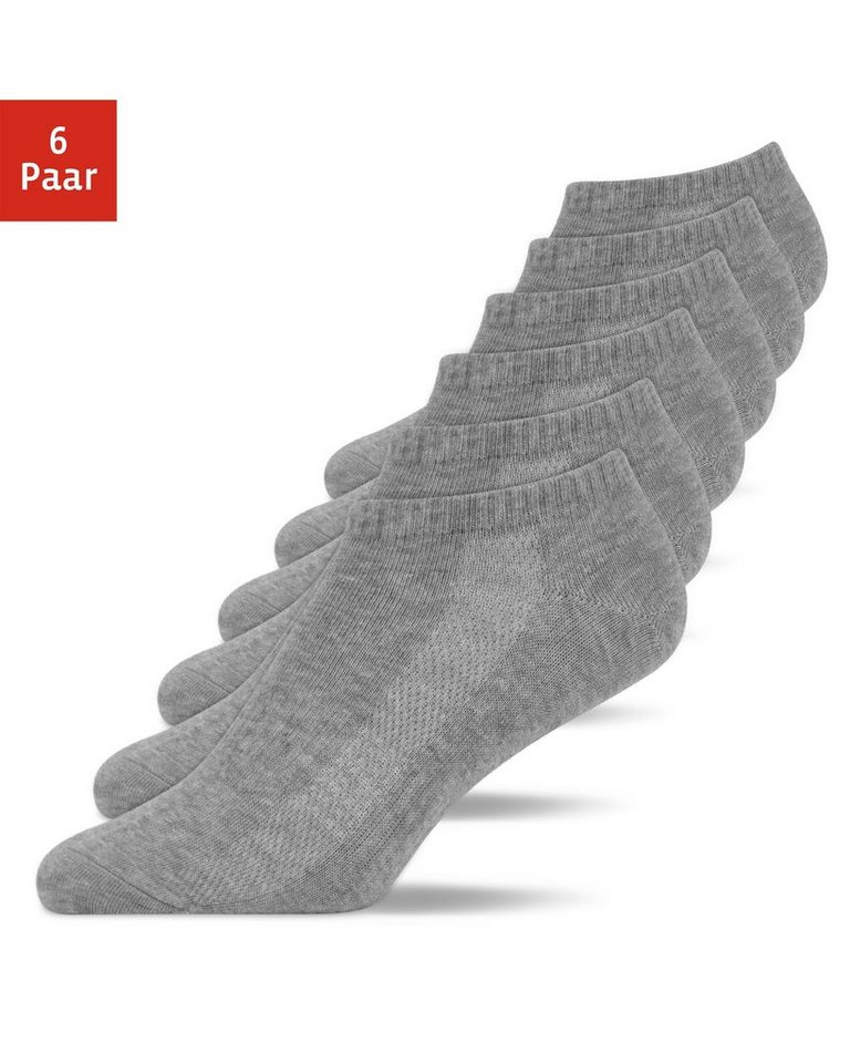 SNOCKS Sneakersocken kurze Socken für Herren & Damen (6-Paar) aus Bio-Baumwolle, für jeden Schuh und Anlass von SNOCKS