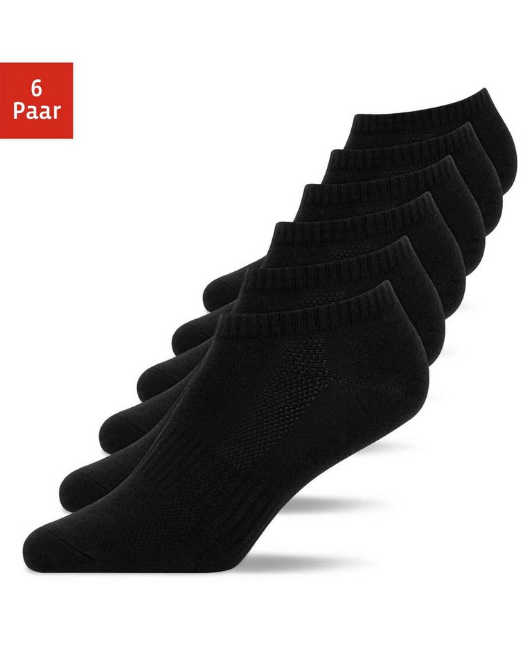 SNOCKS Sneakersocken Bambus Sneaker Socken für Herren & Damen (6-Paar) aus Bambuszellulose, weiches Tragegefühl, perfekt für den Sommer von SNOCKS