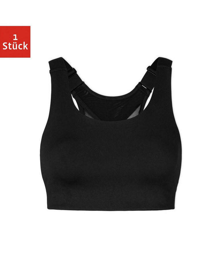 SNOCKS Sport-BH X-Back aus Mesh (1-tlg) mit mittlerem Support und ohne kratzenden Zettel von SNOCKS