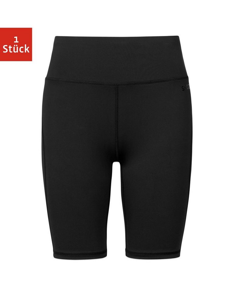 SNOCKS Sporthose High Waist Shorts Damen Trainingsshort Radlerhose (1-tlg) aus blickdichtem Stretchmaterial, ohne kratzenden Zettel von SNOCKS