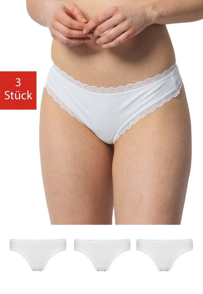 SNOCKS Tanga String Damen Unterhose (3-St) mit Spitze, unsichtbar unter deiner Kleidung von SNOCKS