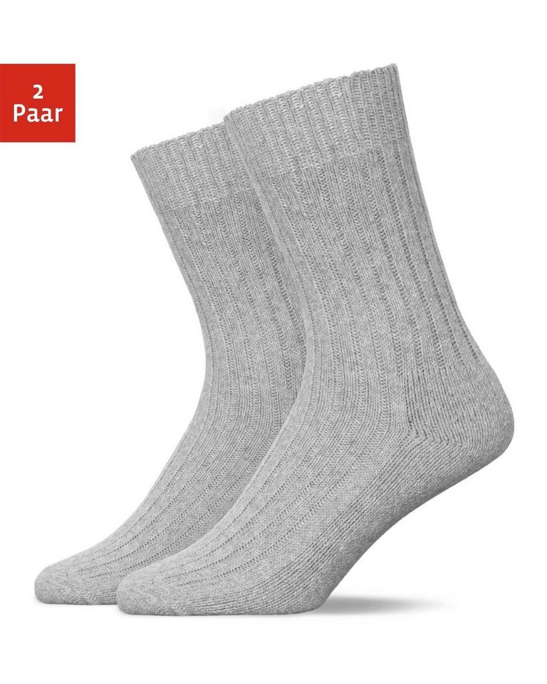 SNOCKS Thermosocken Wollsocken Damen Herren Wintersocken Stricksocken (2-Paar) aus warmem Material von SNOCKS