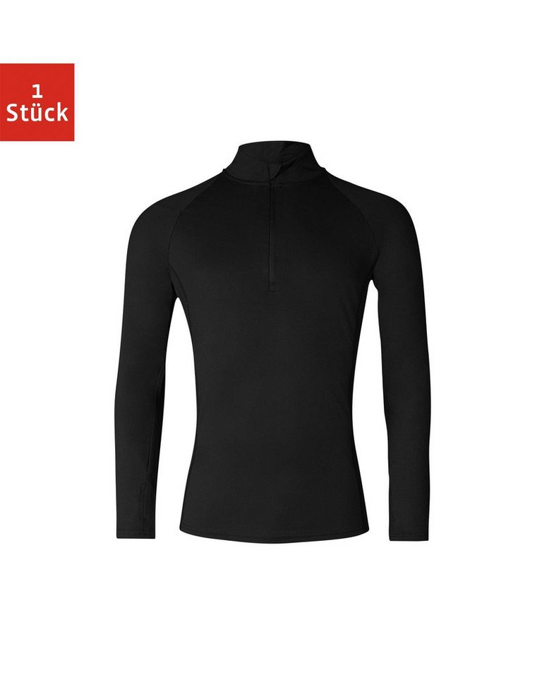 SNOCKS Trainingsshirt Sportshirt langarm Herren Fitnessshirt (1-tlg) aus atmungsaktivem und schnell trocknendem Material von SNOCKS